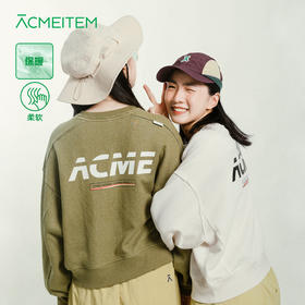 【十一降价福利】ACMEITEM 爱棵米 运动卫衣女圆领套头衫25春新款宽松休闲百搭上衣 GAG2310202A/GAG2310204A