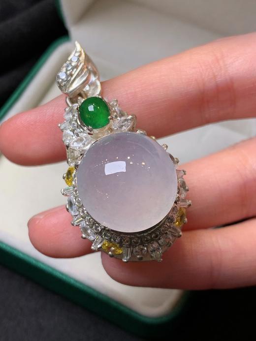 蛋面翡翠吊坠 商品图2