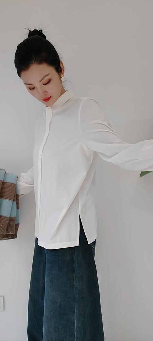 487313小尖领弹力衬衫 商品图9