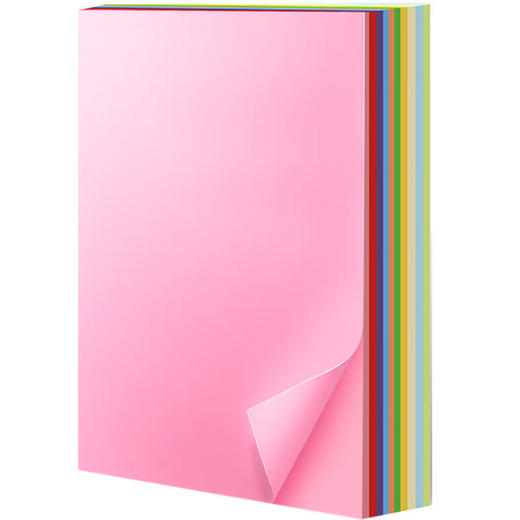 绘威彩纸A4 10色80g混色彩纸 彩色打印纸 儿童手工DIY新年折纸剪纸复印纸 A4彩纸 100张/包 商品图1