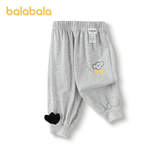 巴拉巴拉裤子婴儿夏季薄款长裤男女童运动裤2025新款简约可爱时髦 商品图4