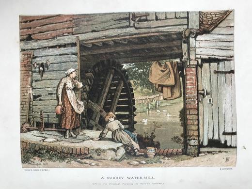 1890年 女孩杂志 数百幅精美插图 漆布精装16开 商品图5