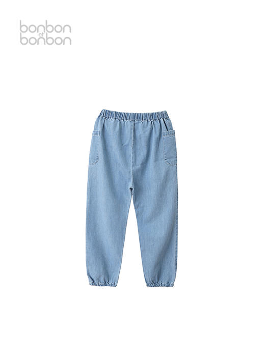 logo细节束脚长裤 商品图1