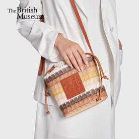 大英博物馆 安德森猫系列 度假风草编 包斜挎包