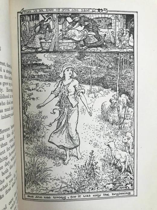 1922年 安德鲁·朗格《橙色童话书》 8幅彩色与大量黑白插图 漆布精装32开 商品图14