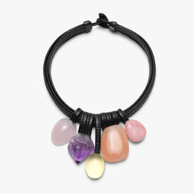 订购8周到｜MONIES-amethyst mixed-紫水晶 黄水晶 吊坠 项链［丹麦设计师］