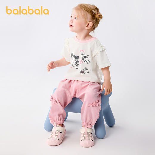 【限时秒杀】巴拉巴拉宝宝短袖套装男婴儿夏装女童洋气衣服2025新款可爱时尚潮 商品图2