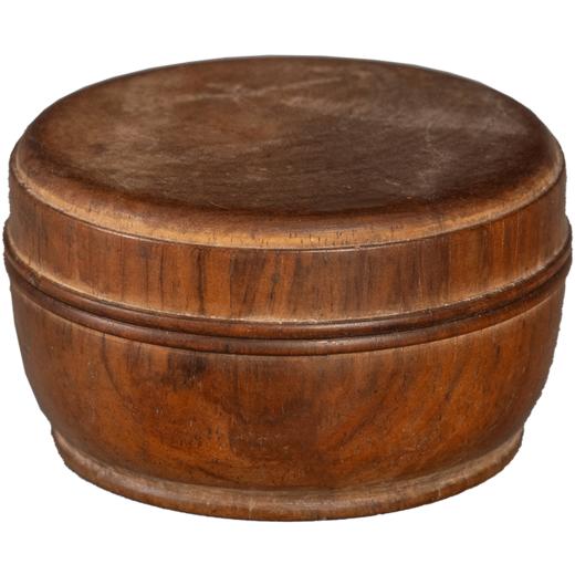 清 黄花梨整挖圆香盒 商品图5