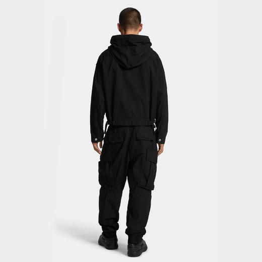 DSQUARED2 男士徽标印花棉质休闲裤 黑色 S79KA0082 D35224 900 商品图3