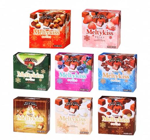 明治雪吻-方盒巧克力62g(栗子奶油) 商品图0