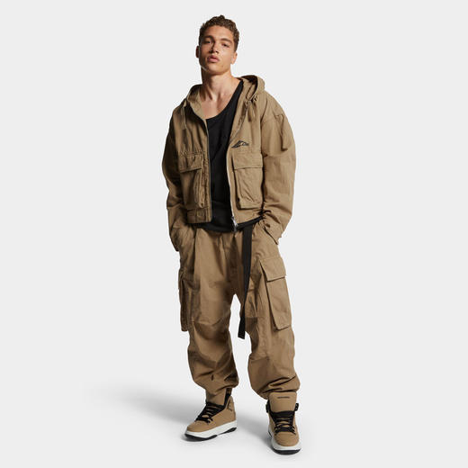 DSQUARED2 男士徽标印花棉质休闲裤 卡其色 S79KA0082 D35224 114 商品图2