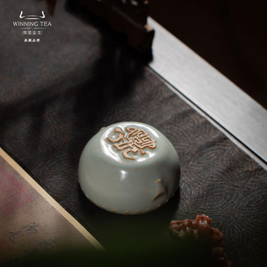 问鼎汝瓷天青牛首战鼓杯（缺货） 商品图3