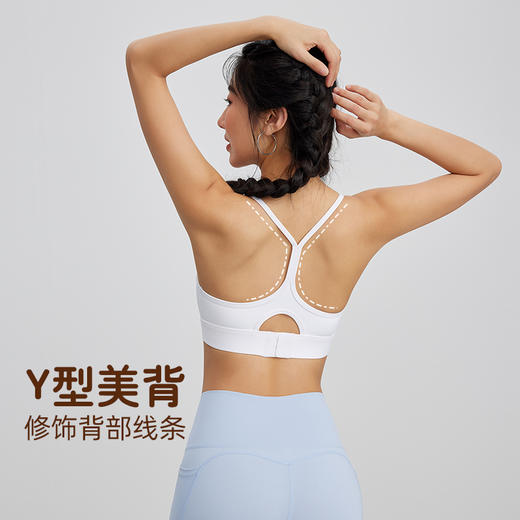 Neverme中强度细肩带运动内衣|Y型美背，修饰背部线条 商品图2