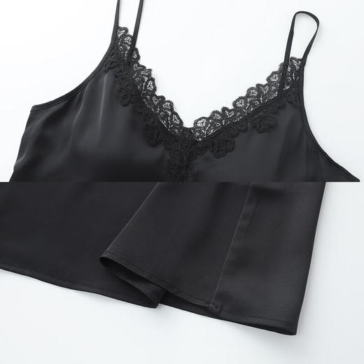 【3F】安莉芳夏季v领吊带性感睡裙短裙女士带杯垫家居裙EL00718 商品图4