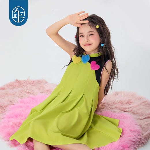年衣童装女童连衣裙2025年春季新款女宝裙子甜美儿童美上心巴旗袍裙 商品图4
