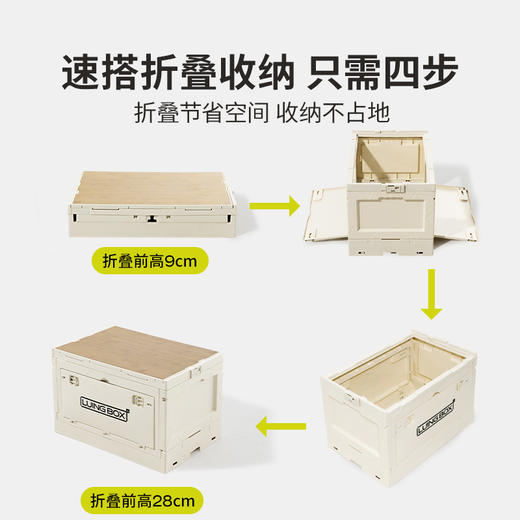 LUING BOX露营盒子拼搭折叠箱|仅需四步户外收纳一箱带走，收纳/置物一个搞定 商品图5