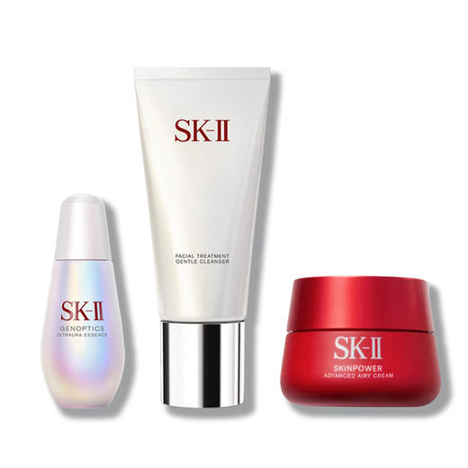SK-II经典套（SK-II小灯泡50ml+SK-II大红瓶清爽面霜80g+SK-II洁面120g）送：SK-II礼盒礼袋 商品图0