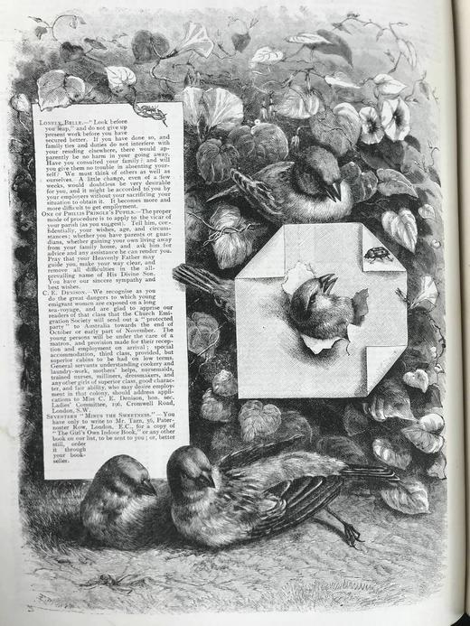 1890年 女孩杂志 数百幅精美插图 漆布精装16开 商品图9