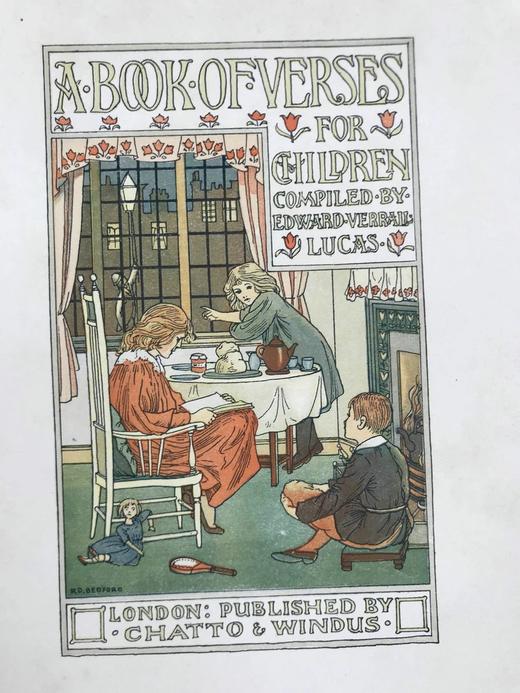 1926年 E.V.卢卡斯汇编 童心诗集 配多幅彩色插图 漆布精装32开 商品图2