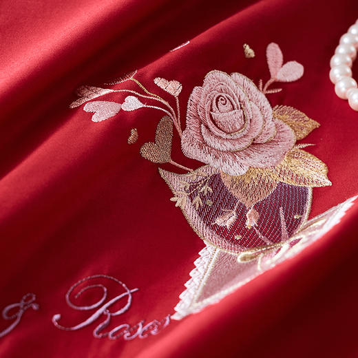 【6楼】富安娜婚庆床单四件/真爱一生，红，零售价4999元，活动价1999元 商品图4