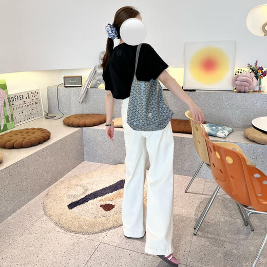 新年折扣 2502202   拉夫 白色牛仔 弹力休闲裤 商品图2