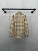 BURBERRY 标签贴花格纹长袖衬衫 商品缩略图1