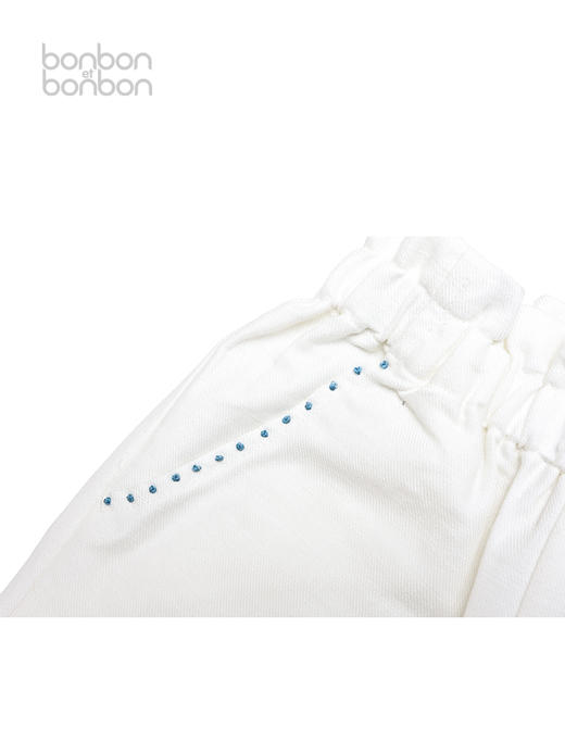 木耳边点点长裤 商品图3