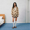 NUTH垂感半透度假宽松复古格纹衬衫女 商品缩略图5