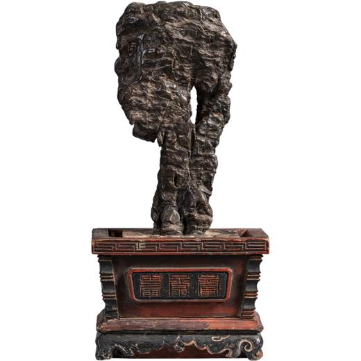 清 灵璧石“永宁”立峰文房赏石 商品图5