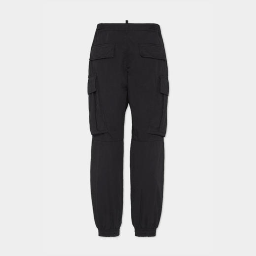 DSQUARED2 男士徽标印花棉质休闲裤 黑色 S79KA0082 D35224 900 商品图1