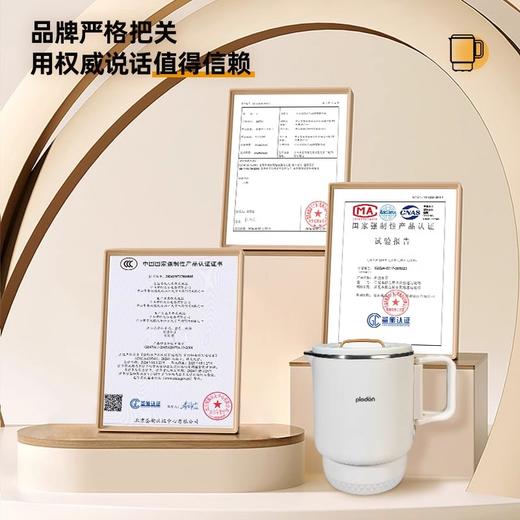 浦利顿全钢折叠水壶旅行出差便携式烧水壶不锈钢电热水杯迷你PLD-MC31G 商品图2