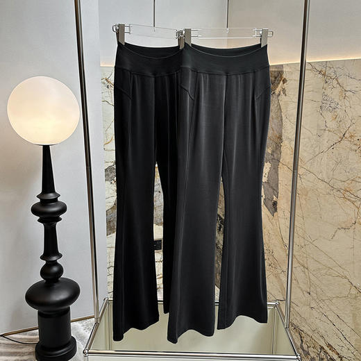 【自带长腿特效】官网850！高腰翘臀弹力运动喇叭裤女 宽松遮肉显瘦垂感休闲裤长裤舒适居家 商品图1