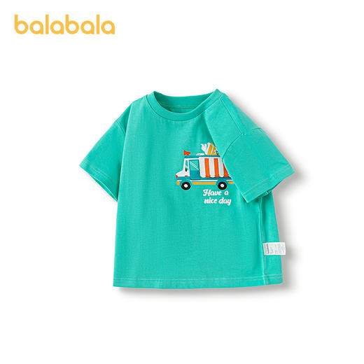 巴拉巴拉童装男童短袖t恤宝宝打底衫纯棉女童上衣速干2025夏新款 商品图4