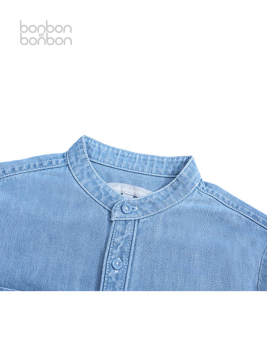 刺绣logo牛仔衬衫 商品图4