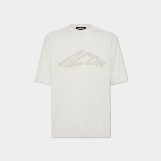 DSQUARED2 男士徽标印花棉质圆领短袖T恤 白色 S79GC0107 S24583 729 商品图0