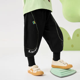 B.Duck小黄鸭童装儿童春季针织长裤男女童裤子休闲百搭105-150 BF1663062