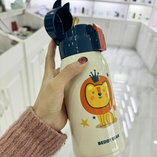 杯具熊保温杯儿童316不锈钢高颜值女杯子便携可爱小学生吸管水杯 商品图6