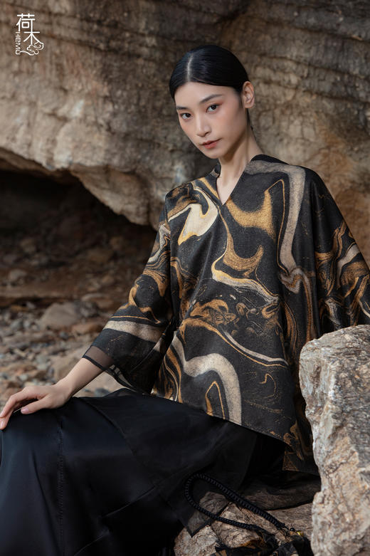 荷木HEMU丨鎏金·短衫 商品图0