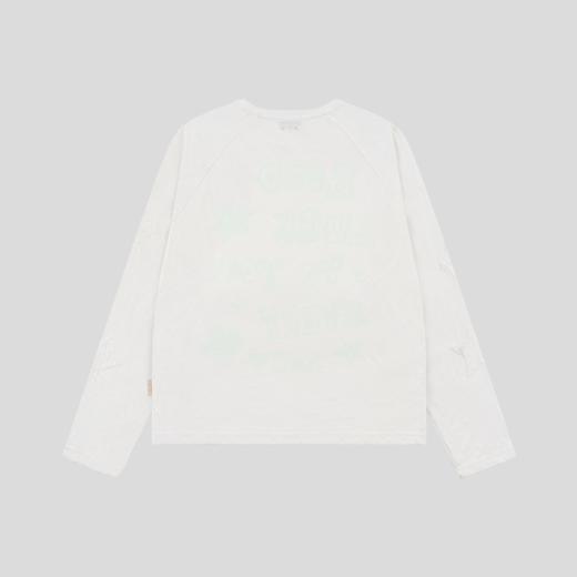 GOODBAI GOODEES撞色slogan蕾丝星星长袖T恤 商品图4