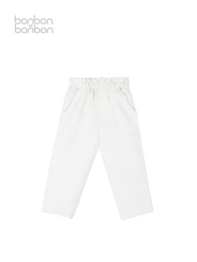 木耳边点点长裤