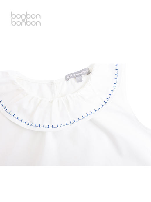 刺绣细节针织背心 商品图2