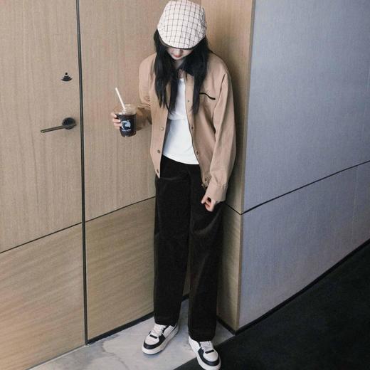 顺丰包邮洛诗琳34640巴恩风水洗拼接撞色翻领夹克外套670 商品图3