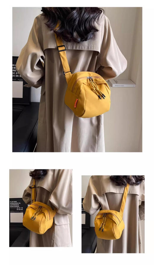 裁缝学苑AQ424新款帆布包纸样女运动骑行背包斜挎包胸包样板 商品图5