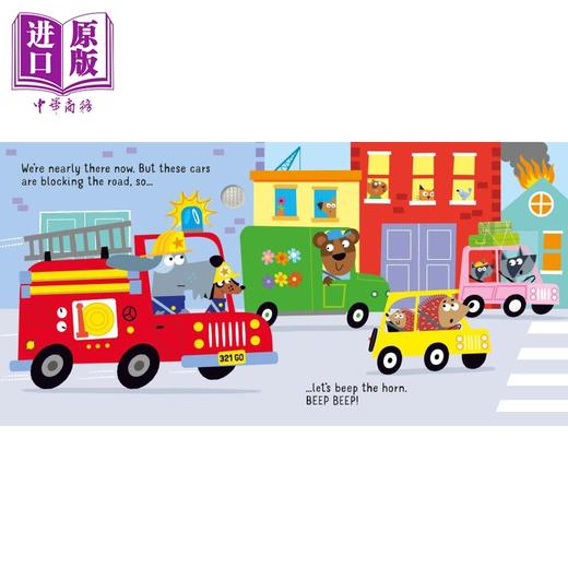 【中商原版】尤斯伯恩发声书 消防车 Lets go on a Fire Engine 英文原版 幼儿纸板书 亲子读物 低幼图画书 进口 游戏玩具书 商品图4