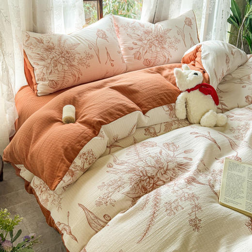 【开年福利床品套件69元起】A类有氧云纱彩竺棉床品套装三件套四件套 商品图6