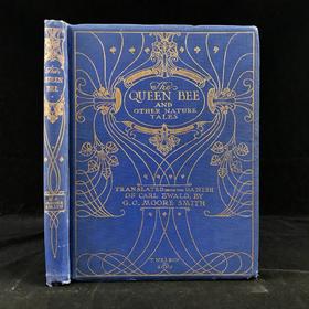 1908年 卡尔·爱华尔德自然故事集 杜拉克等8幅彩色与大量黑白文件插图 漆布精装32开