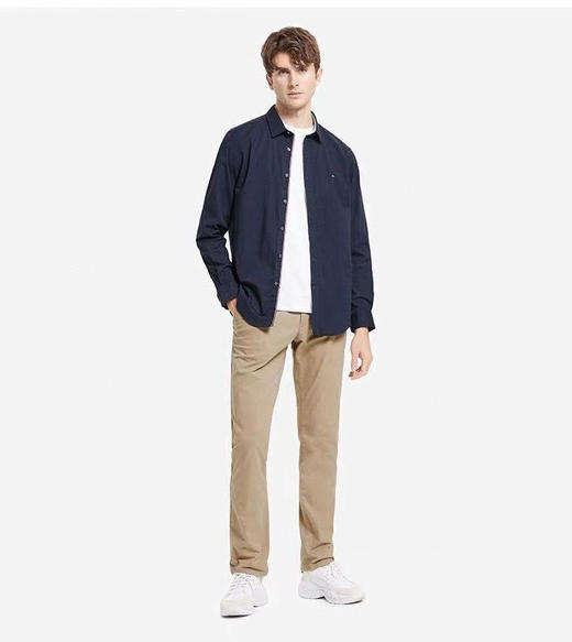 T0MMY 经典纯色微弹直筒休闲长裤 商品图1