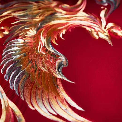 10楼罗卡芙/惠谊中国风喜庆吉祥经典龙凤纹样婚庆九件套 凤舞龙翔220* 240cm吊牌价8800元 活动价6980元 商品图4