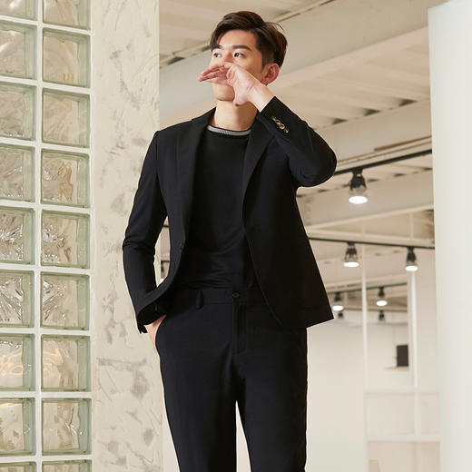 贝纳川休闲一粒扣男士西服外套100025030402 商品图4