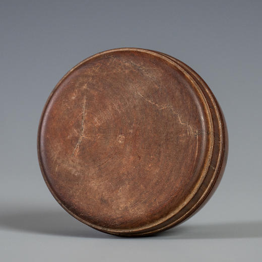 清 黄花梨整挖圆香盒 商品图1